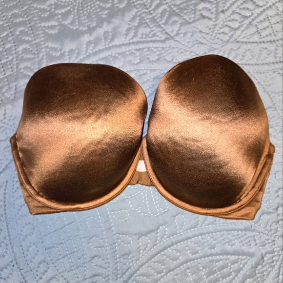 Victoria's Secret Very Sexy Women's 36DD Brown Satin Strapless Bra - Picture 1 of 10